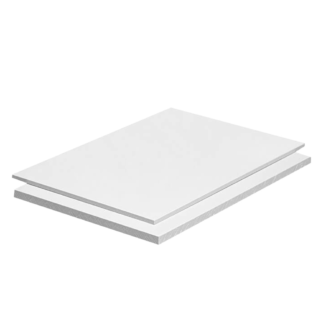 PLANCHA PVC MGRAF BLANCA 10MM 0.45 DENSIDAD 1.22X2.44 MTS