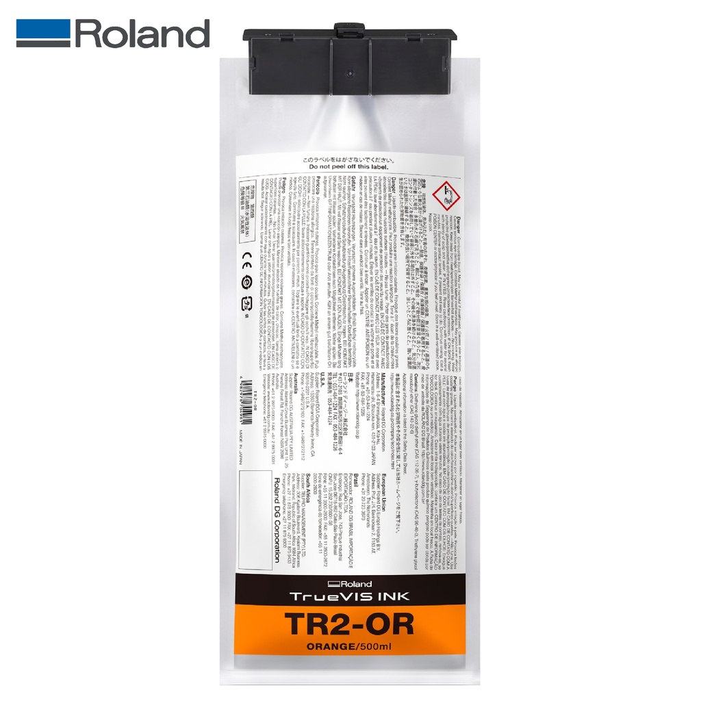 TINTA ROLAND  TRUEVIS TR2 ORANGE 500 ML