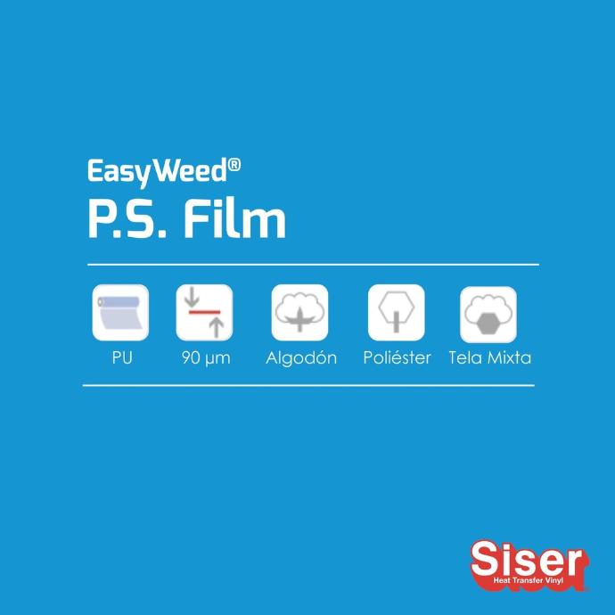 TERMOTRANSFERIBLE CORTE SISER PS FILM - EASY WEED AZUL CIELO 1.50 MTS