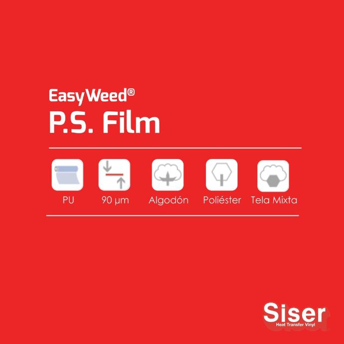 TERMOTRANSFERIBLE CORTE SISER PS FILM - EASY WEED ROJO VIVO 1.50 MTS