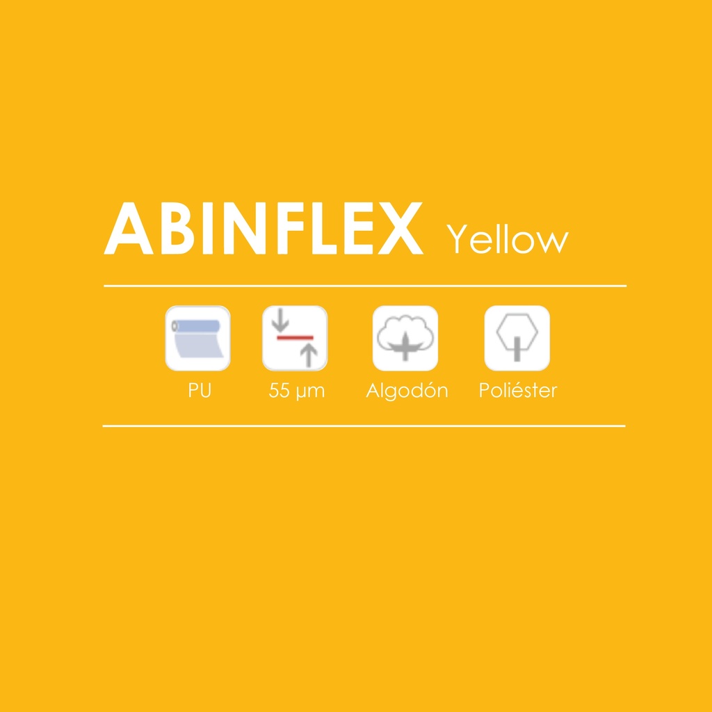 TERMOTRANSFERIBLE CORTE CHEMICA WINMARK-ABINFLEX YELLOW 50CM X 25MTS