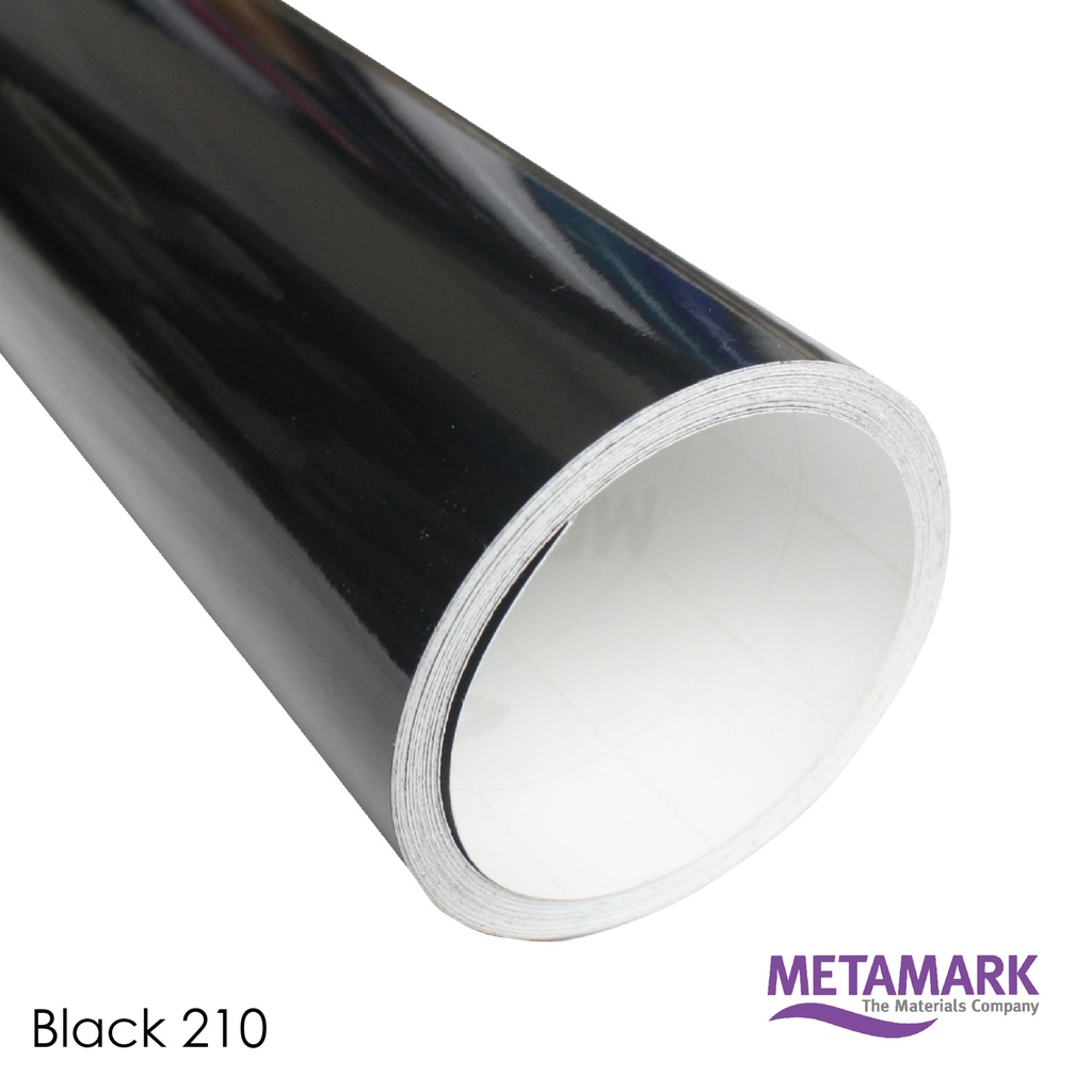 VINILOS DE CORTE BRILLANTES METAMARK NEGRO 0,61 MTS