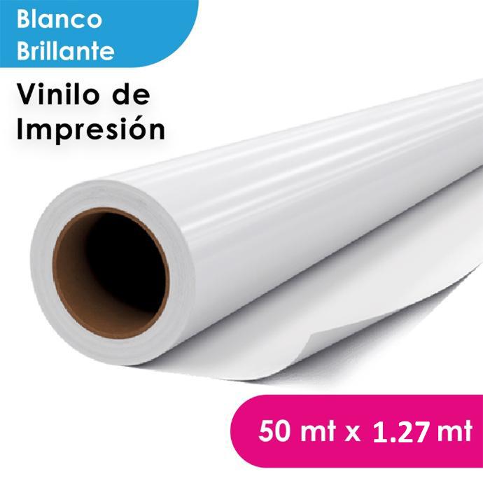 VINILO IMPRESION MGRAF BLANCO BRILLANTE HI-TACK 100/140 1.27 MTS