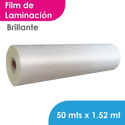 [101515280100] VINILO FILM LAMINACION MGRAF BRILLANTE 80 MIC 1.52 MTS X 50 MTS