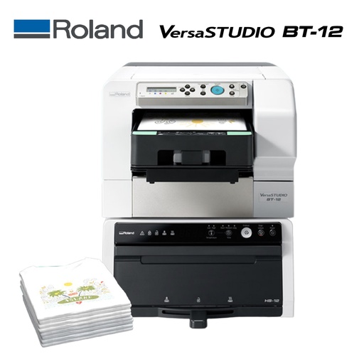 [702162200012] EQUIPO ROLAND VERSASTUDIO BT-12 + HB-12. IMPRESORA TEXTIL